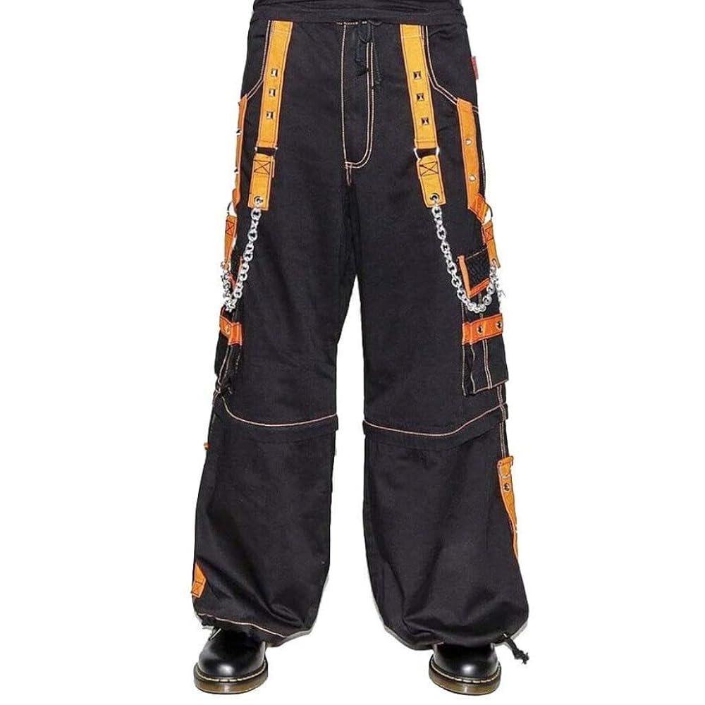 Generic Extreme Bondage Skater Black/Orange Gothic Punk